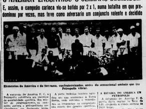 Serrano e América reeditam confronto histórico