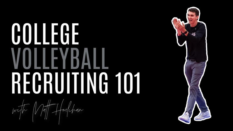 college volleyball recruitment 101 course image with volleyball coach Matt Houlihan signature about how to talk to college coaches
