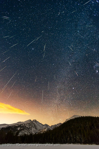 Geminid Meteor Shower from Bear Lake | Glenn Randall Photography