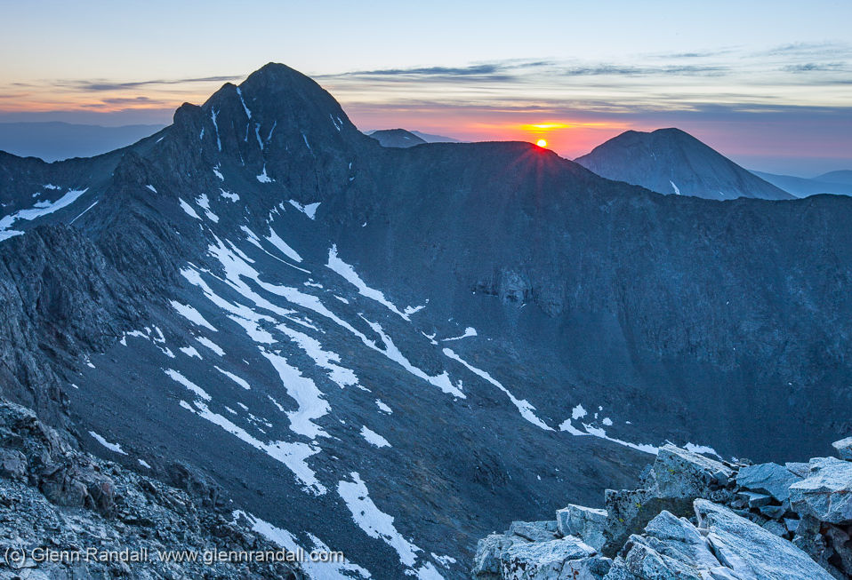 Sunrise from Little Bear Peak, Sangre de Cristo Wilderness, Colorado