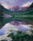 Midsummer at the Maroon Bells, Maroon Bells-Snowmass Wilderness, Colorado