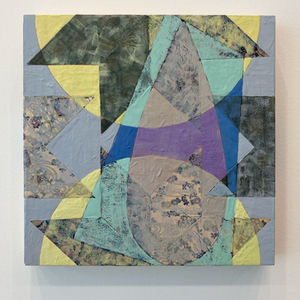 Encaustic on wood panel. 12 in x 12 in.