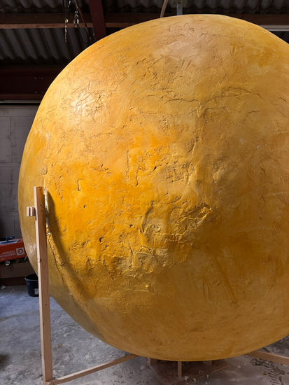 Bouwproces van een sculptuur voor de Publieke ruimte.