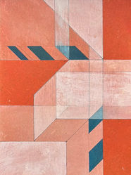 Grafisch abstract schilderij.