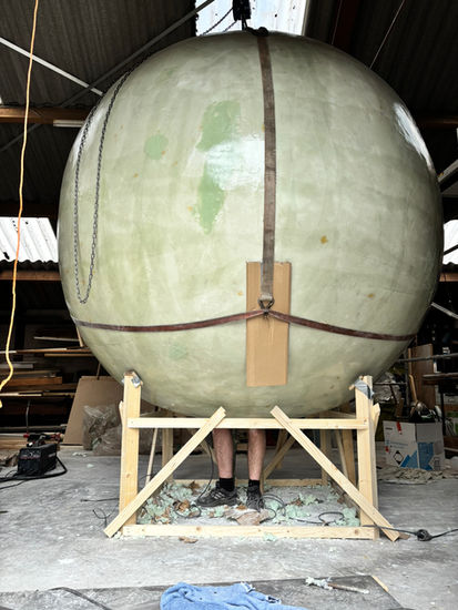 Bouwproces van een sculptuur voor de Publieke ruimte.