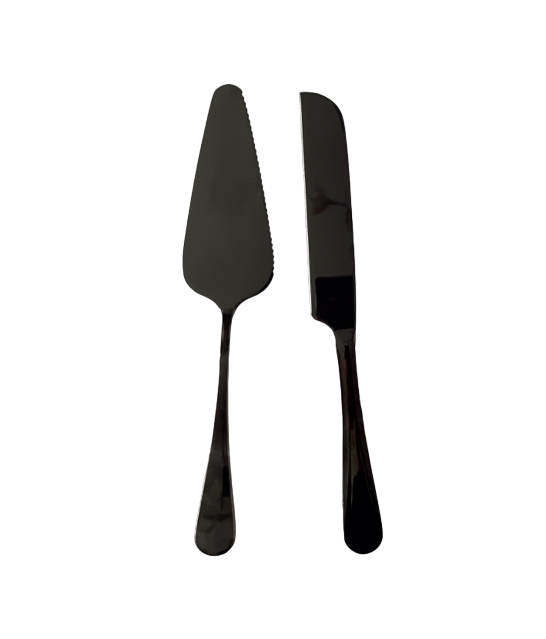 Cake Knife & Server Set - Black
