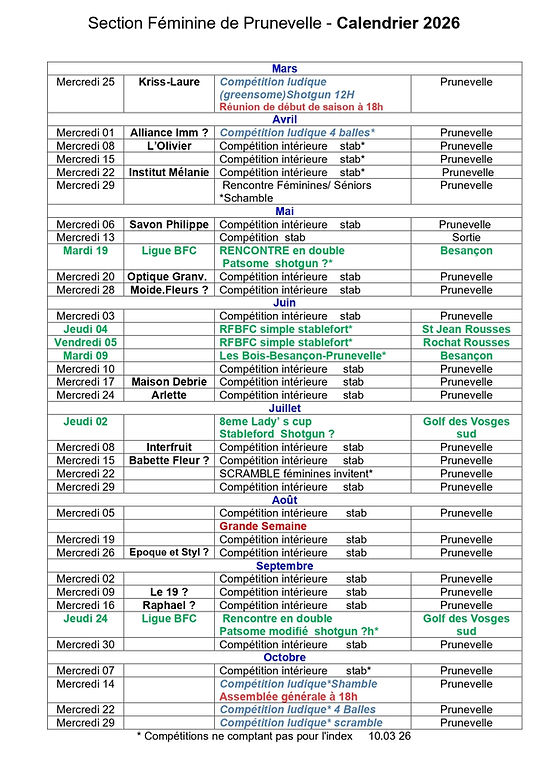 Calendrier