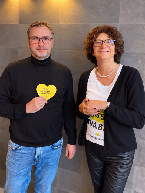Richard Eisenbach, Bürgermeisterkandidat der CDU in Limburg-Weilburg im Jahr 2027 und Katja Peteratzinger, Vertreterin der Initiative Powerregionen beim Frühstück der Frauenunion Limburg-Weilburg unter dem Vorsitz von Anja Greff.
