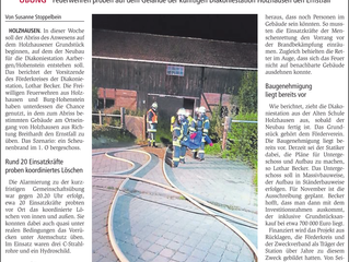 „Scheunenbrand“ vor dem Abriss