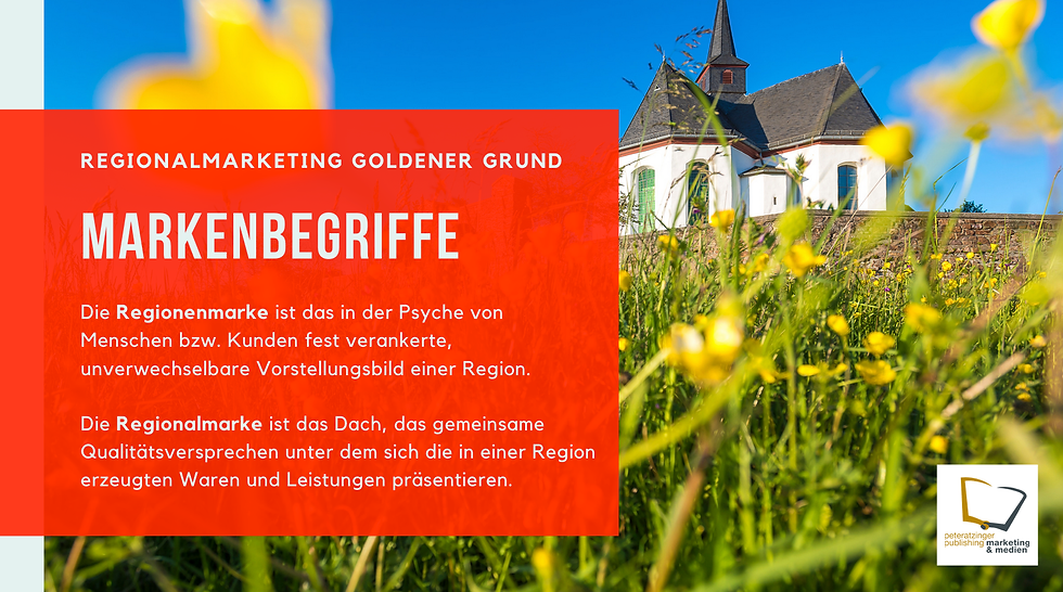 Wichtiger Erfolgsfaktor für Regionalmarketingprojekte ist das Verständnis und die Unterscheidung der jeweils verwendeten Marketingbegriffe. Dabei unterscheiden wir Regionenmarketing und Regionalmarke.