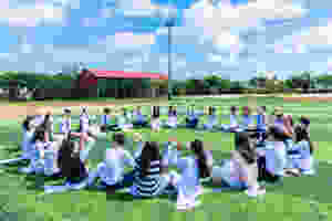 schoolkids memes, a party band as if they are Lewis Capaldi groupies happyclapping