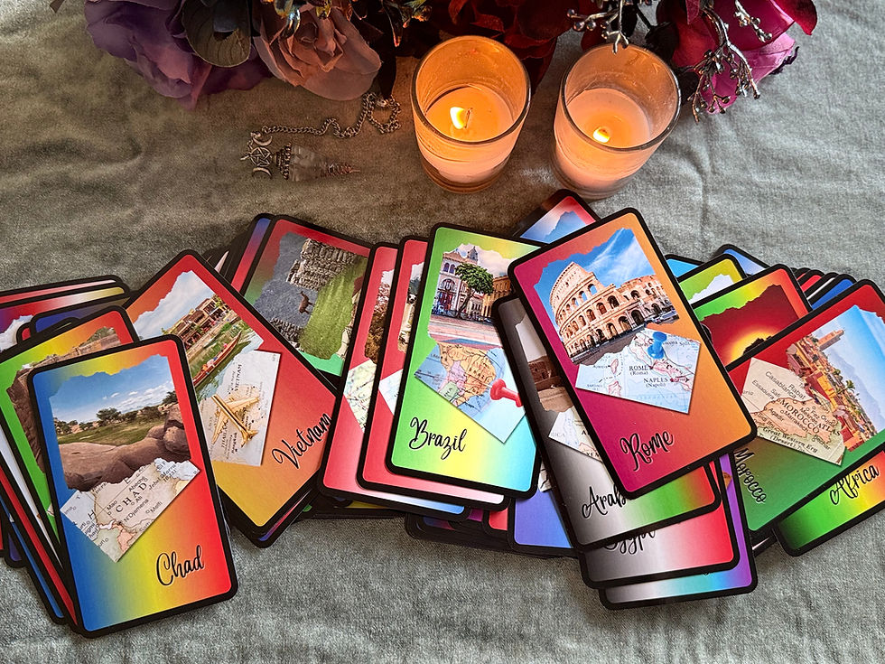 Thumbnail: Visions Of The Past: X Marks The Spot Oracle Deck (Past Life Oracle System) Pre-