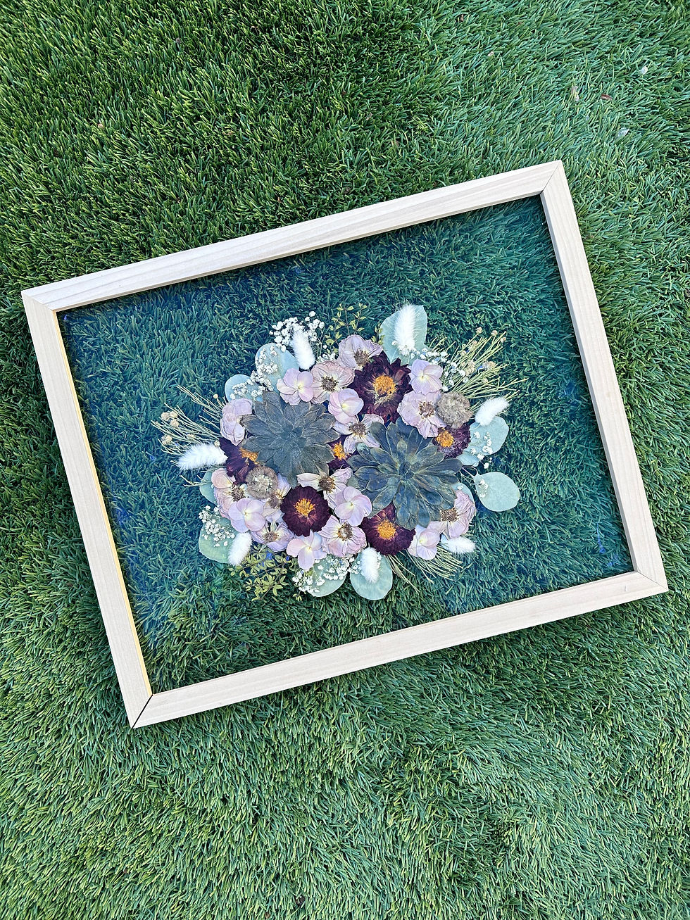 Thumbnail: Framed floral art framed wedding bouquet framed bridal bouquet preservation las vegas floral preservation vegas florist