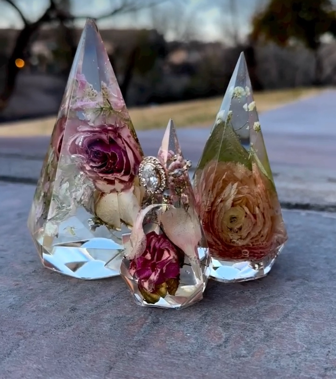 Ring Holder - Bouquet Preservation