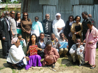 Group photo: Staff and students at AHCB