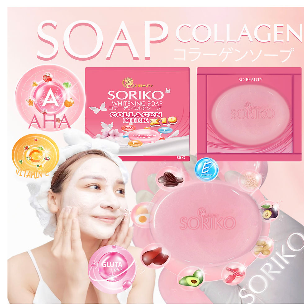 SORIKO WHITENING COLLAGEN MILK SOAP Fil Am Shop Online