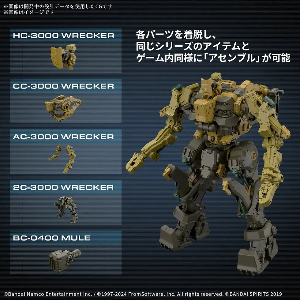 Miniatura: 30MM Armored Core VI Fires Of Rubicon RaD CC-3000 Wrecker Milk Tooth