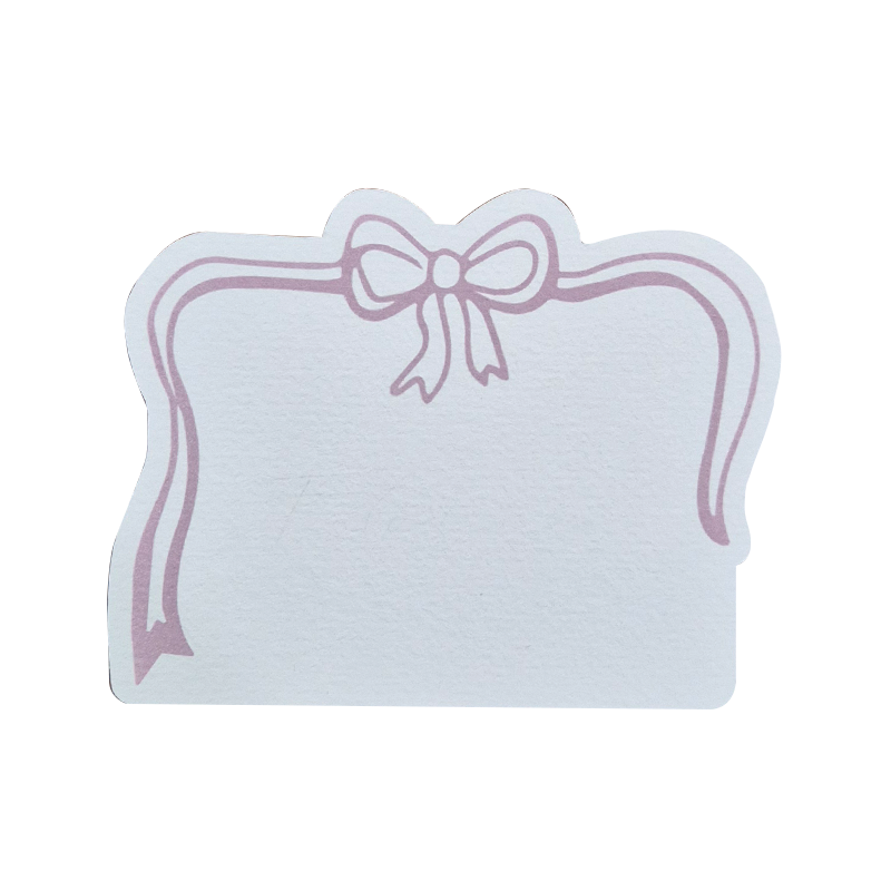 Thumbnail: Bow Rectangle Frame Place Card - Multi Colour