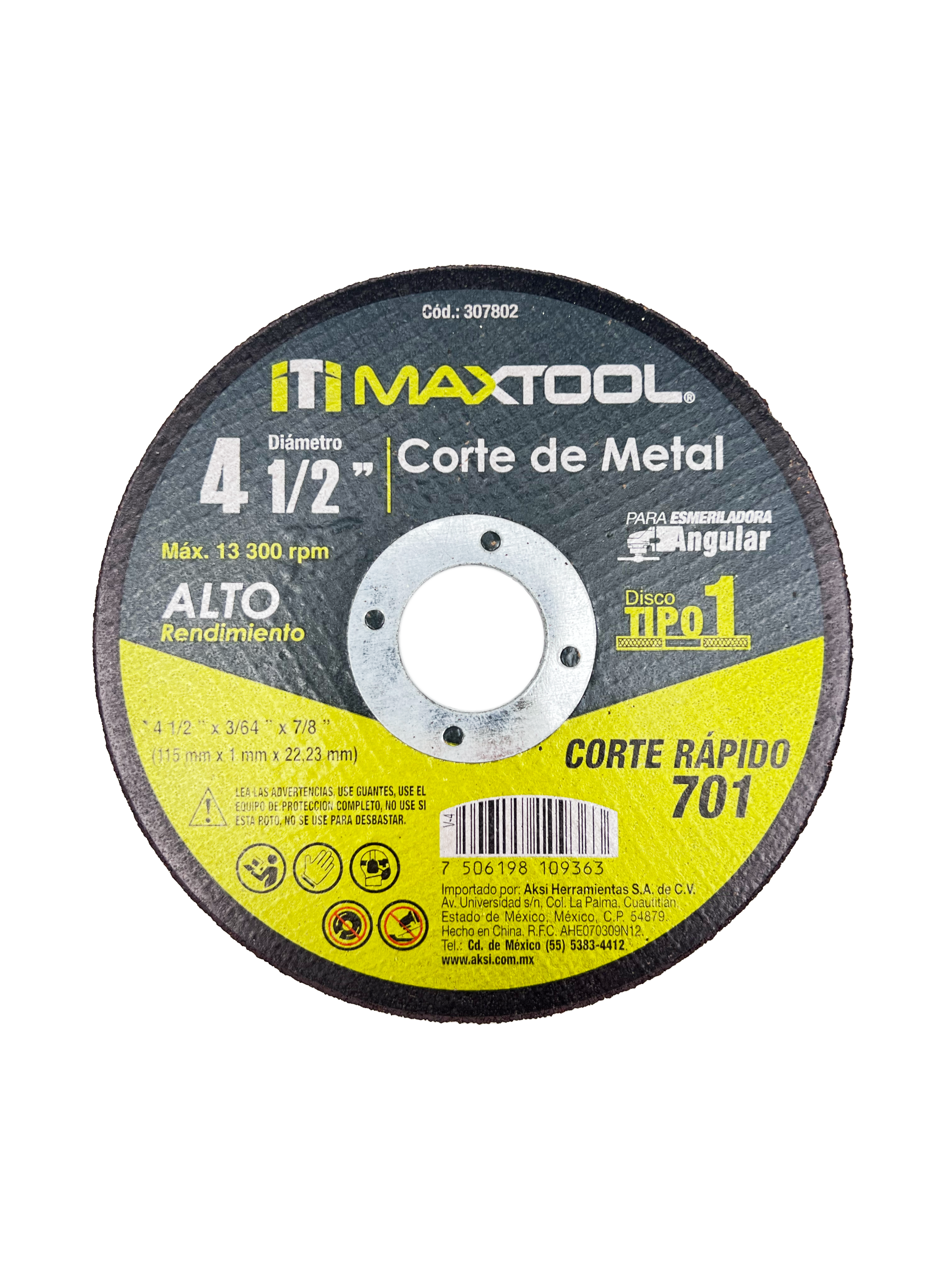 DISCO CORTANTE 4 1/2"