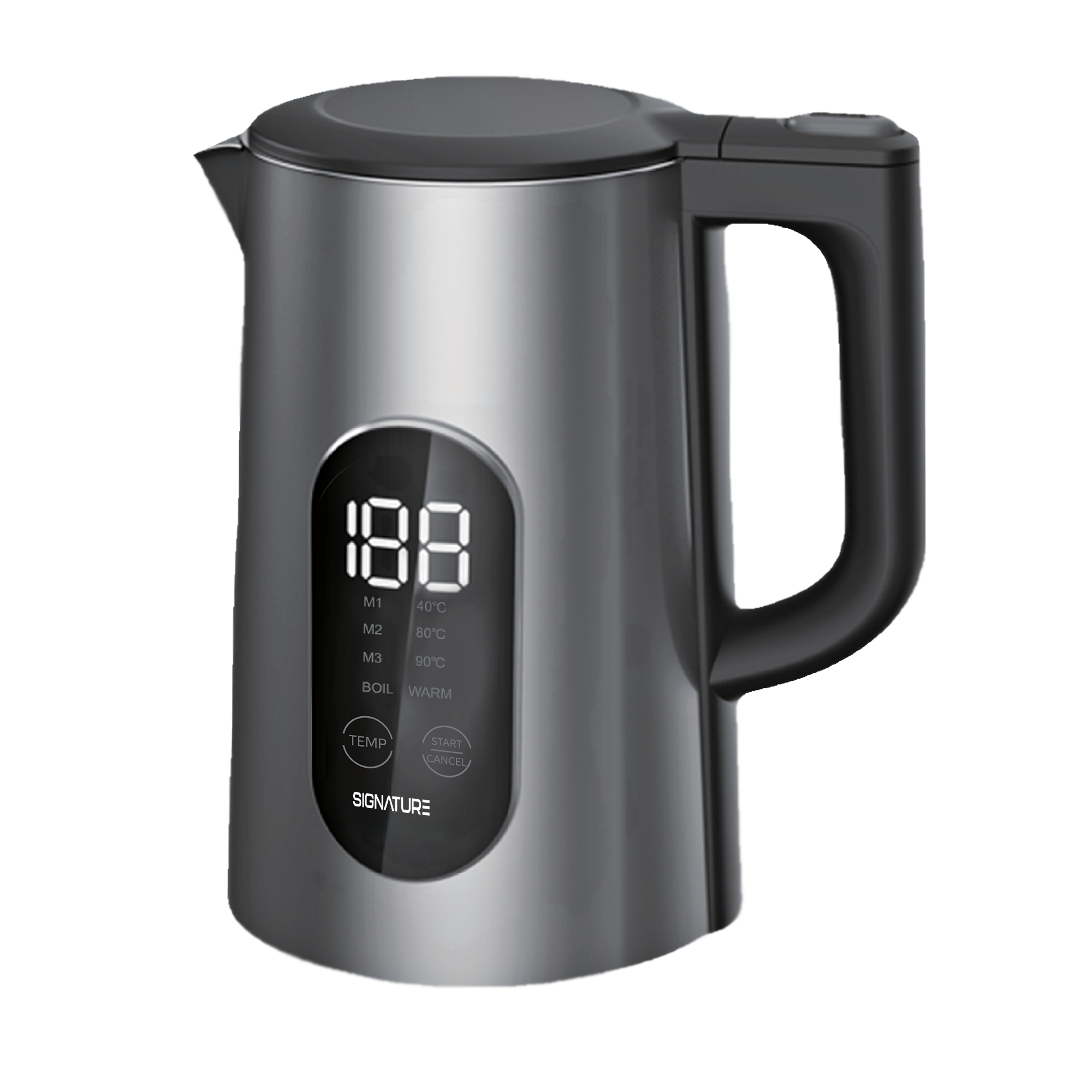 1.5L Temperature Control Electric Kettle with Digital Display and SS Iner K90S