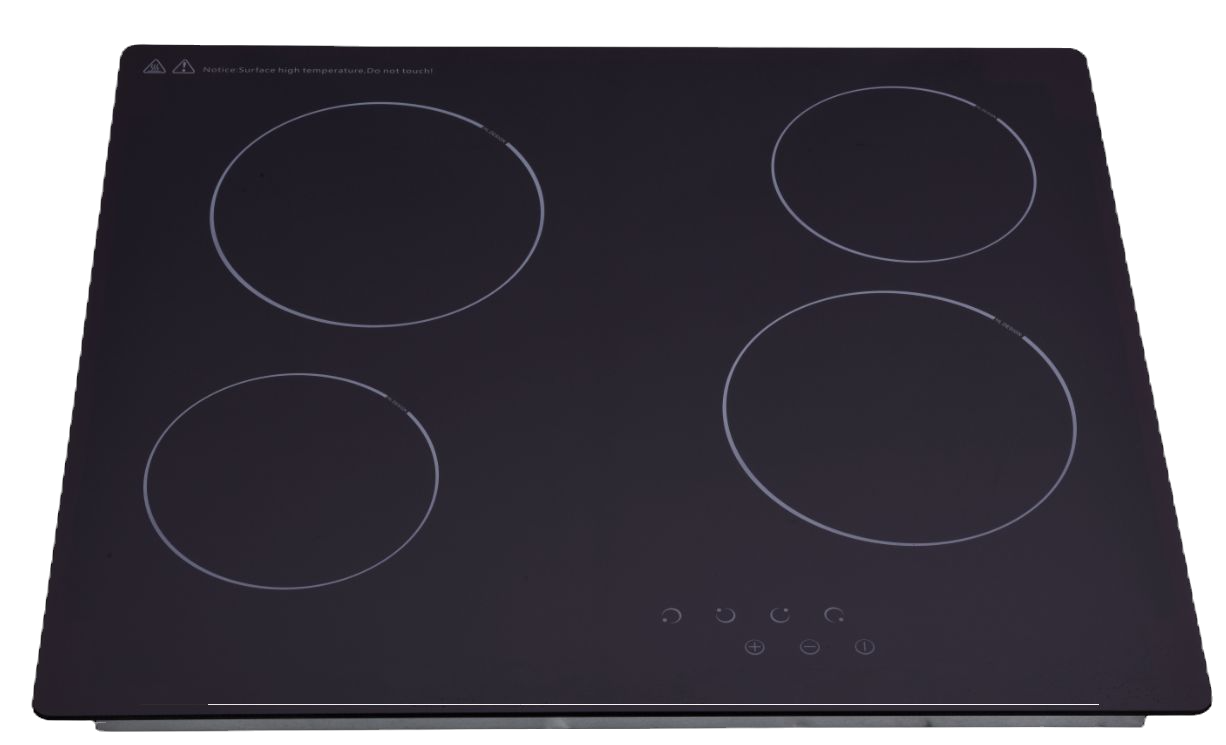 60cm Hot Plate with 4 Ceramic Cookers and Touch Controls 4608E