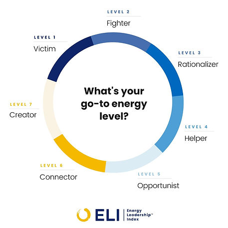 The 7 levels of Energy according to the Energy Leadership Index