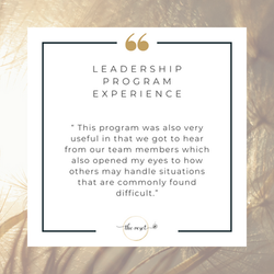 Leadership Program Testimonial