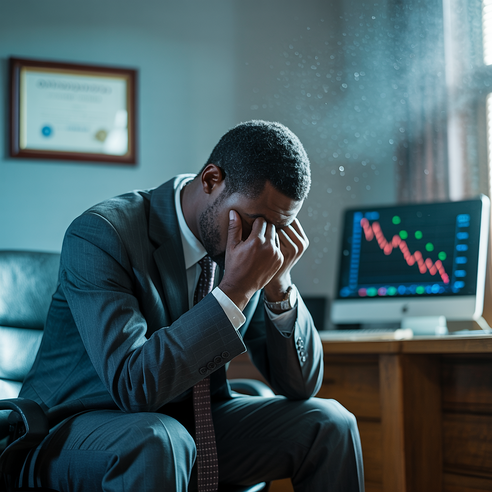 Depressed business owner