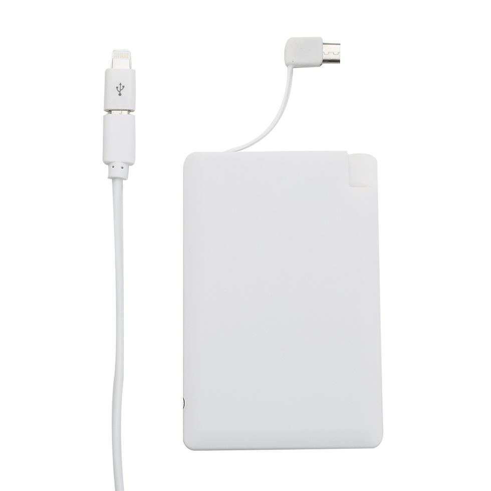 Miniatura: Power Bank Plástico Formato Cartão com indicador Led - Cód. 12984