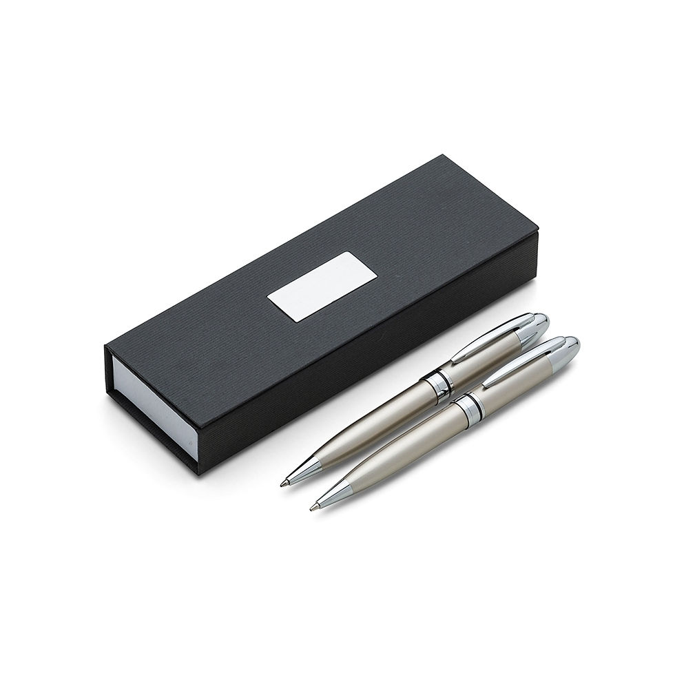 Miniatura: Conjunto Caneta e Lapiseira Metal - 180PAR