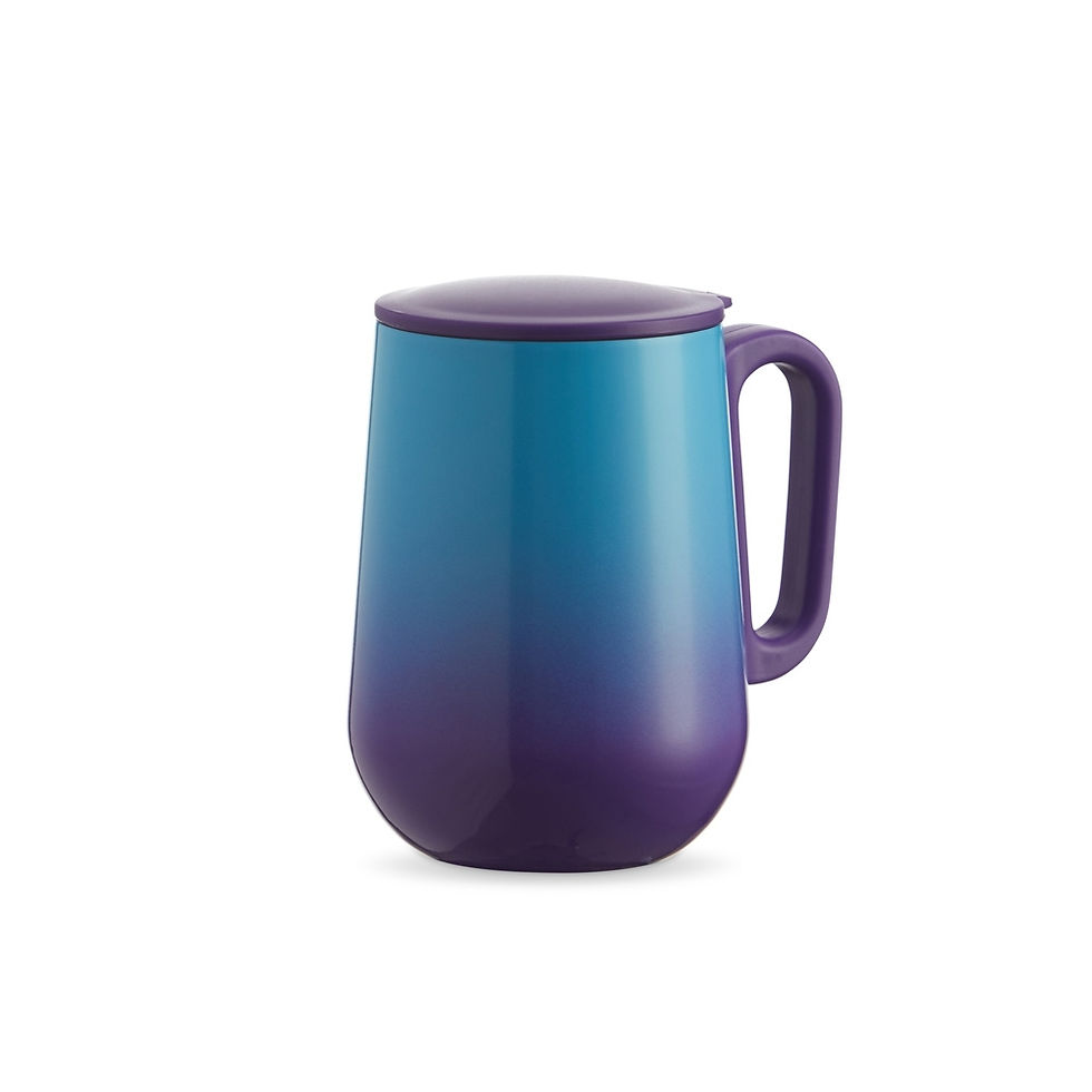 Miniatura: Caneca Bicolor Parede Dupla 250ml - 18720