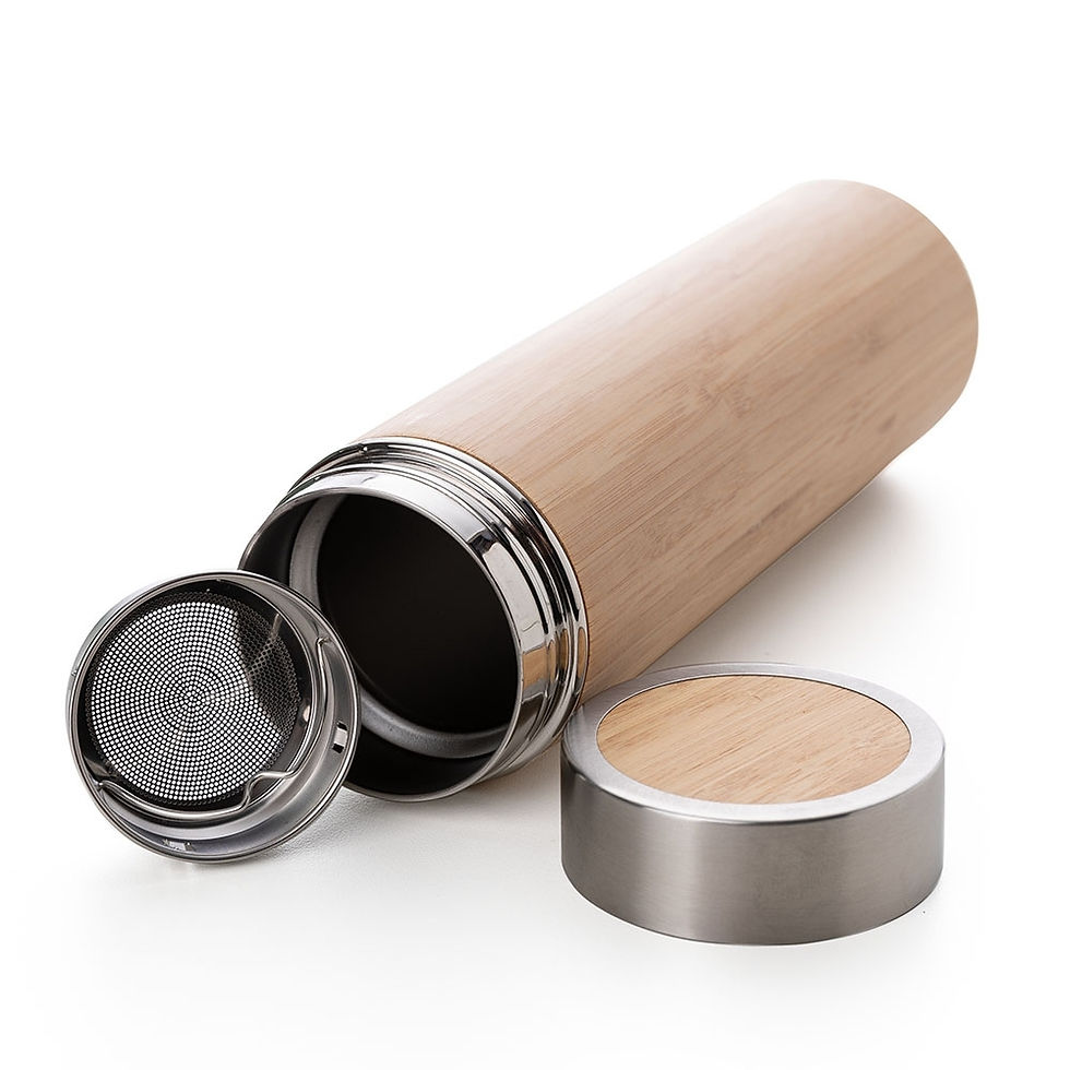 Miniatura: Garrafa Bambu e Inox 400 ml - Cód. 14650