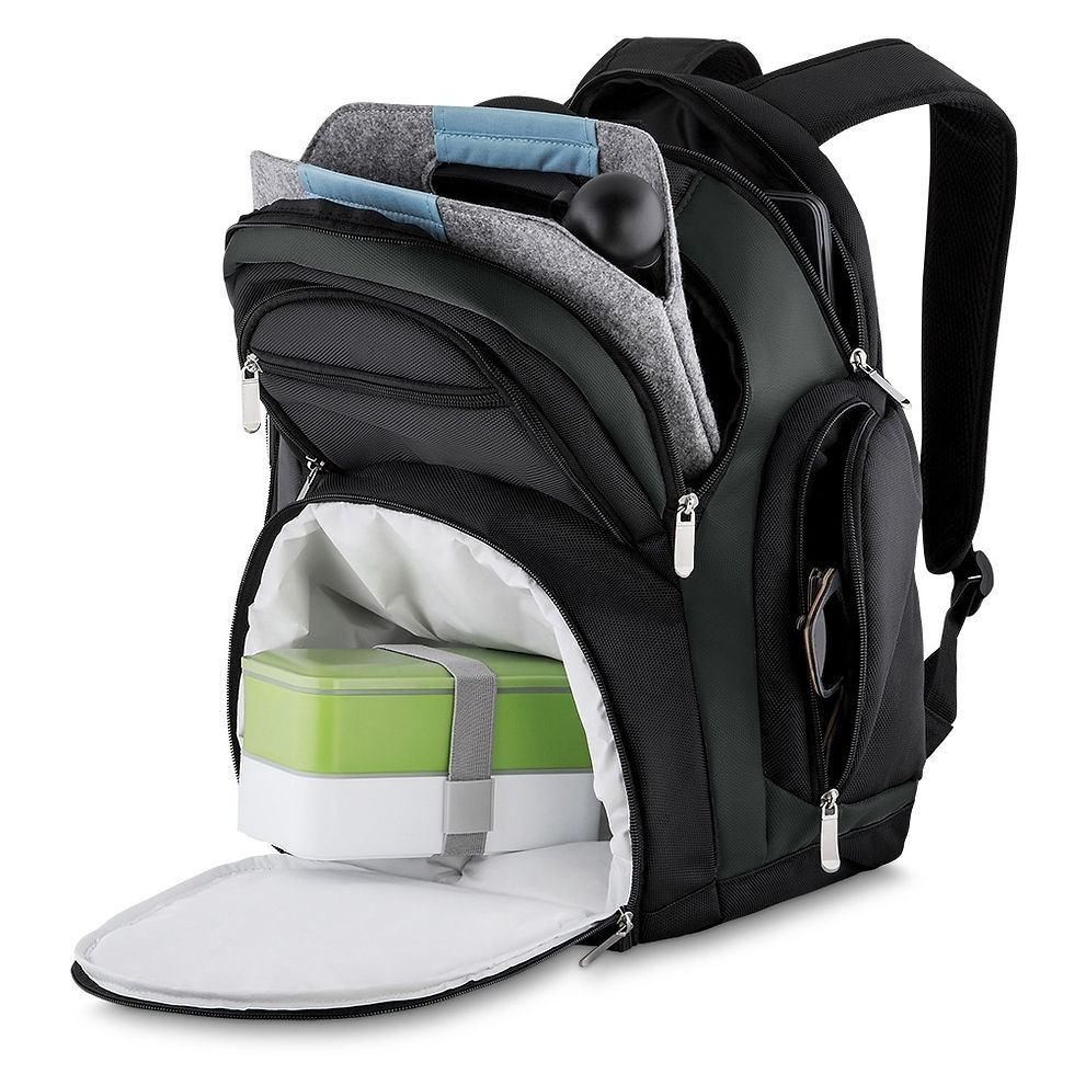 Miniatura: Mochila de Poliéster para Notebook com Compartimento Térmico - Cód. 13556