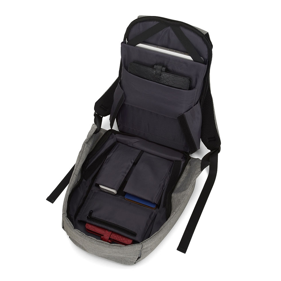 Miniatura: Mochila Poliéster Anti-Furto USB - Cód. 14290