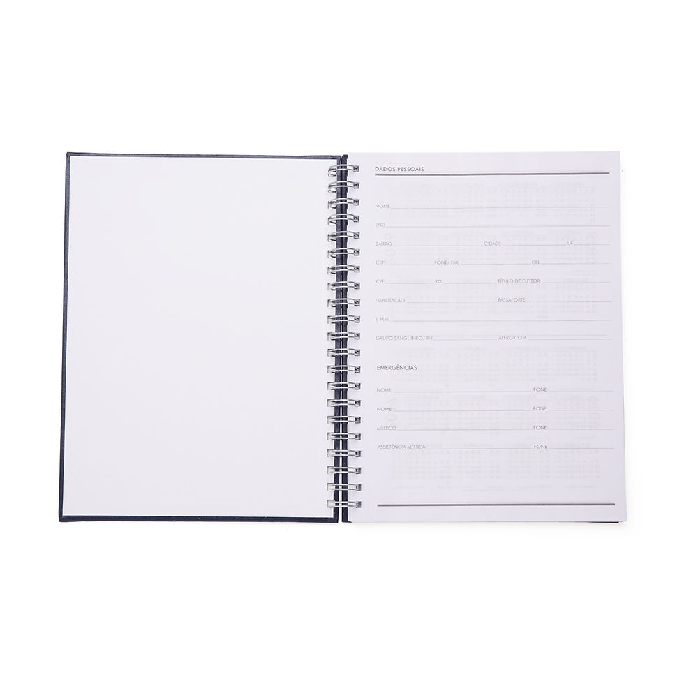 Miniatura: Caderno de Couro Sintético- Cód. 13603