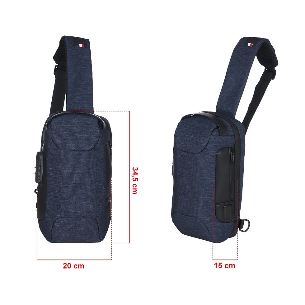 Miniatura: Mochila de Ombro USB Anti-Furto - 04058