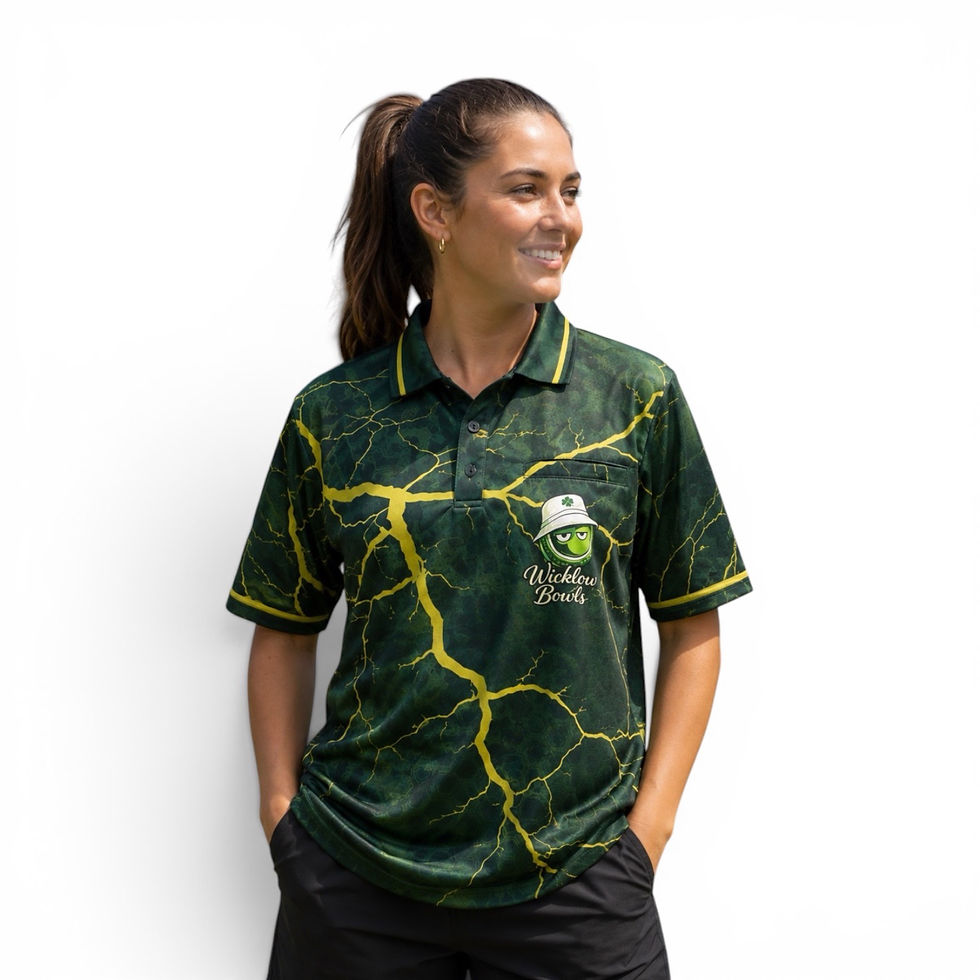 Thumbnail: Greeno Lawn Bowls Polo Shirt | BA Approved Sublimated Men’s Wicklow Polo