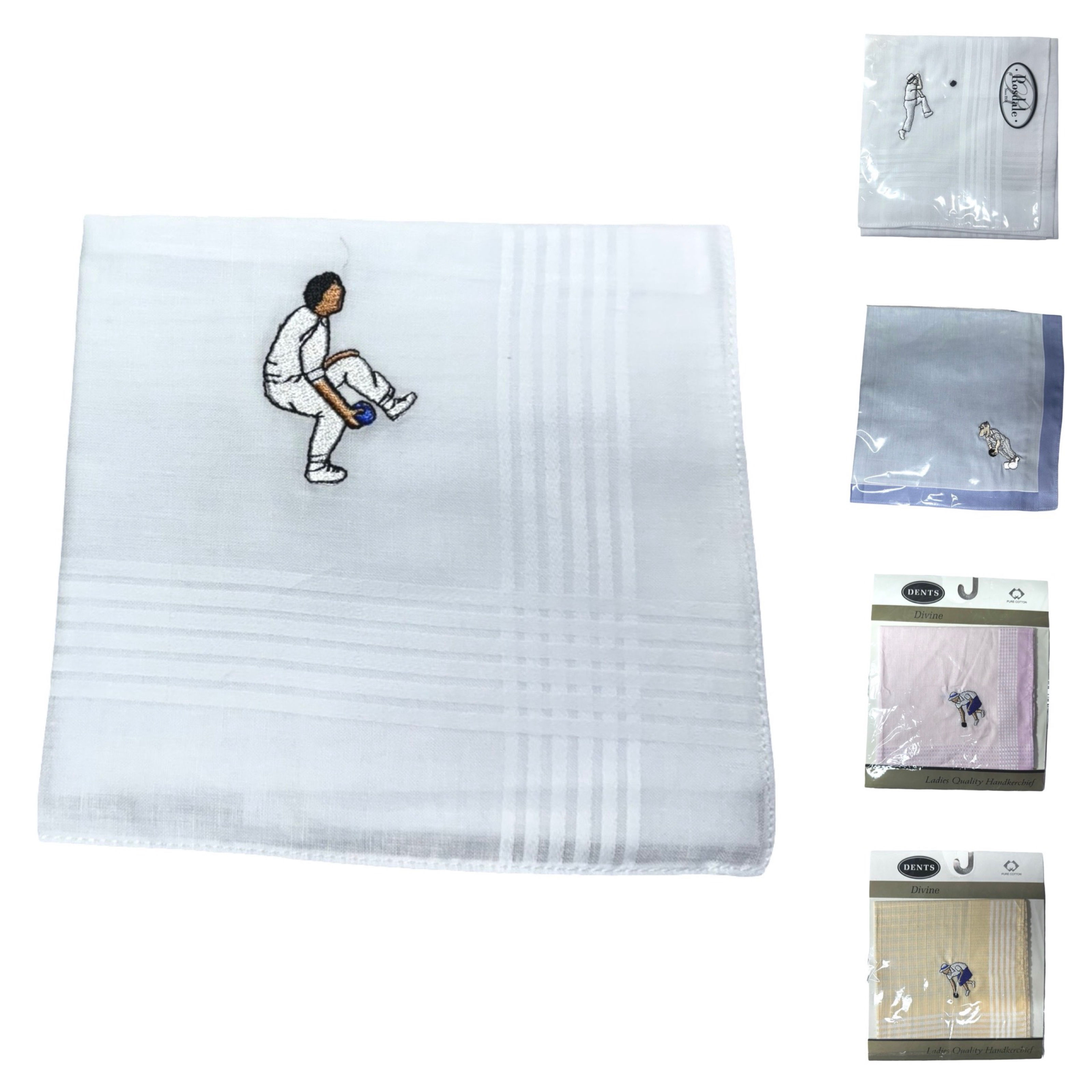 Rosedale Deluxe Woven Handkerchiefs – Perfect for Lawn Bowls Enthusiasts