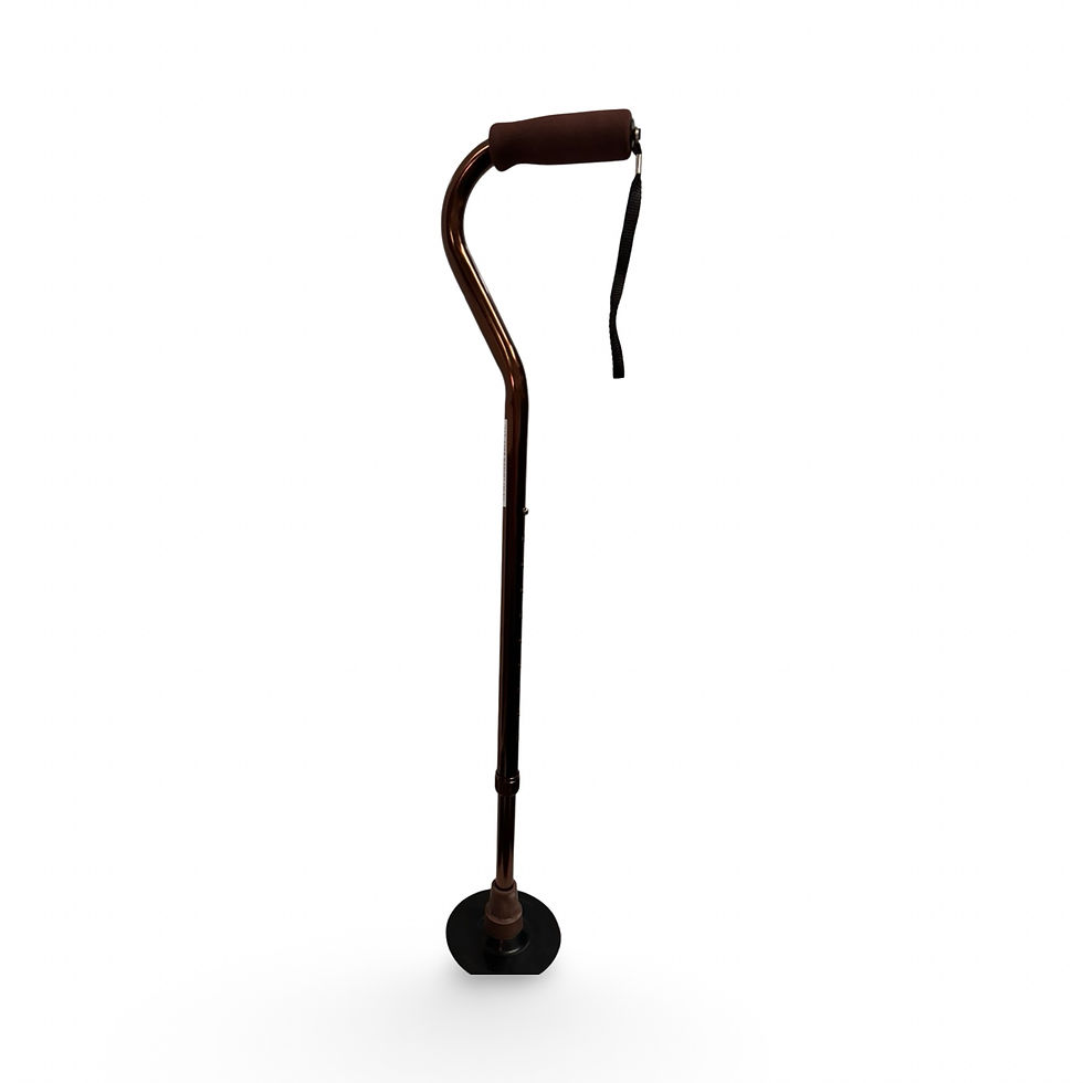 Thumbnail: Walking Stick with Ferrule Base and Lifter Attachment for Lawn Bowls