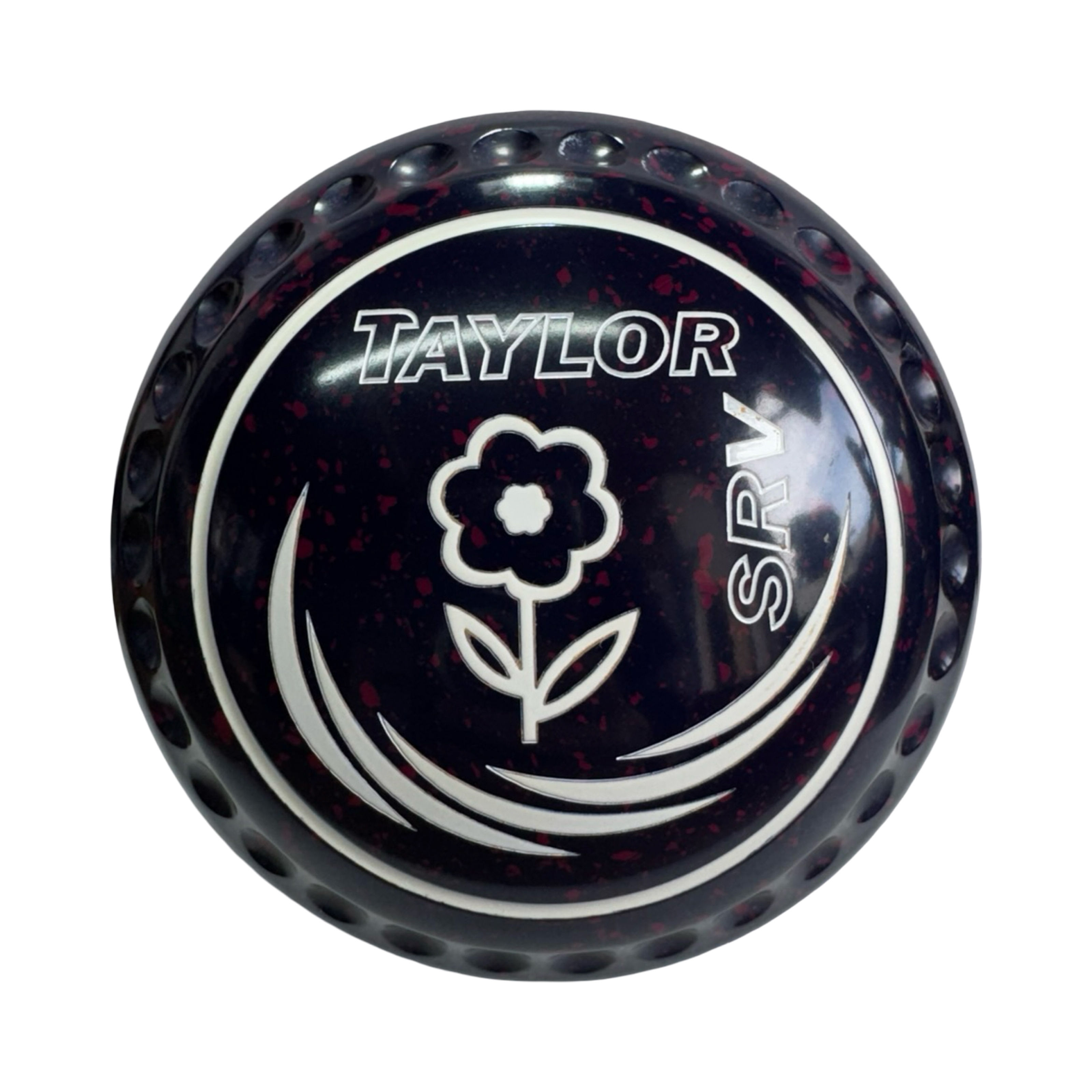 Taylor SRV Lawn Bowls, Half Pipe Grip, Size 0, Colour Magenta/ Dark Blue