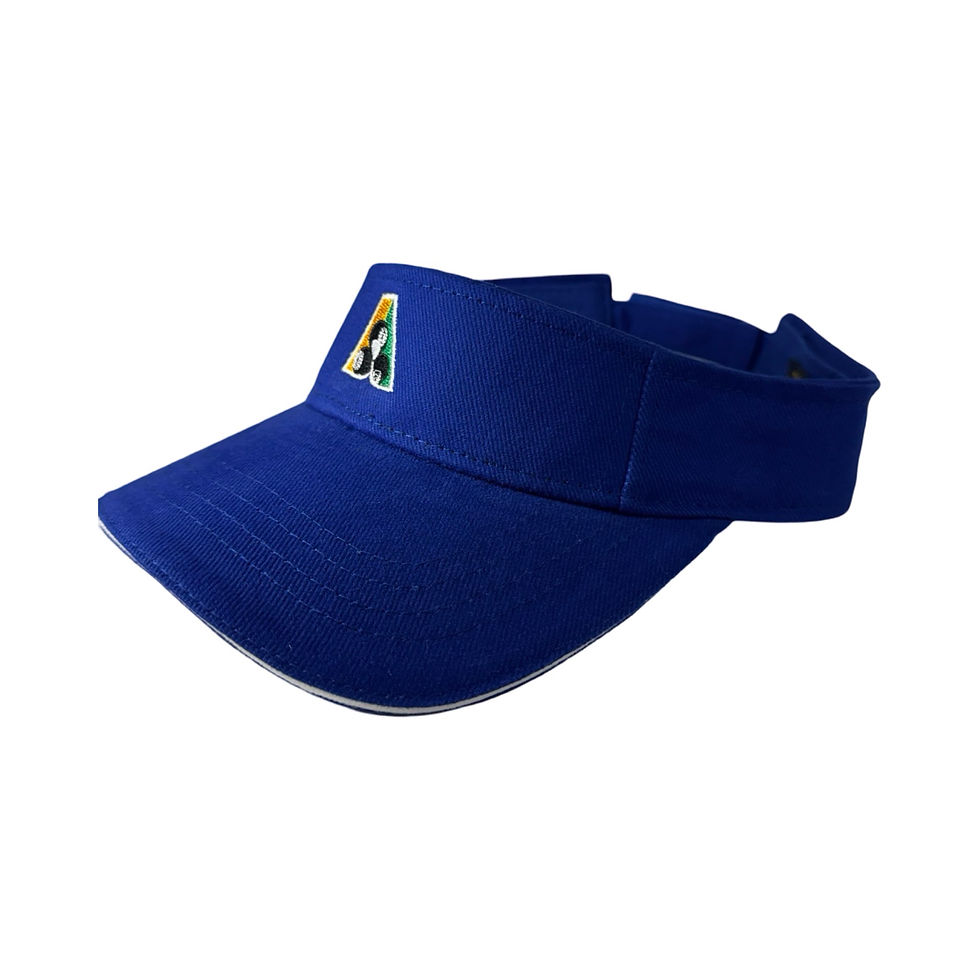 Thumbnail: Domino Bowlswear BA Embroidery Velcro Visor – One Size Fits All, Cotton