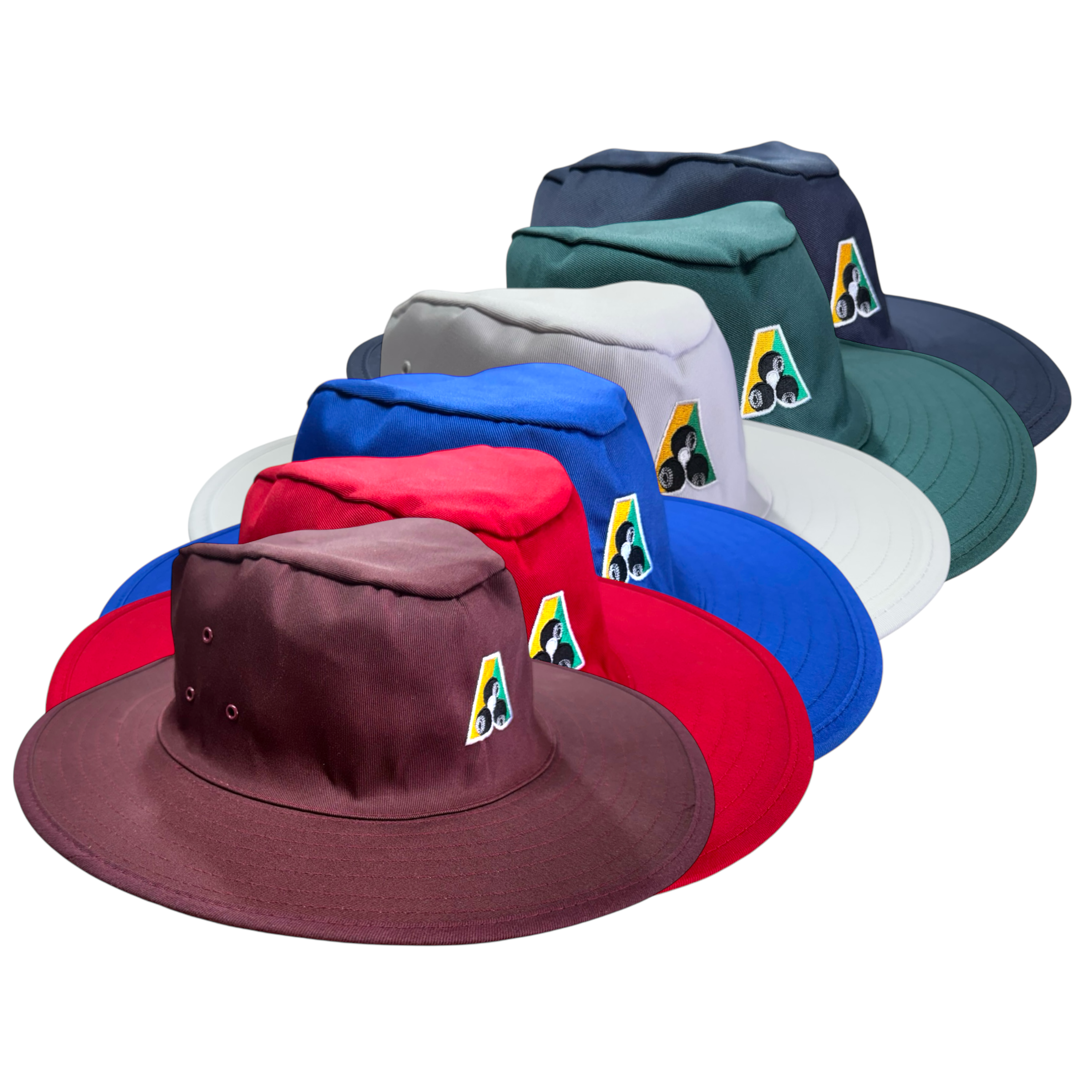 Domino Bowlswear Embroidered BA Logo Lawn Bowls Slouch Hat