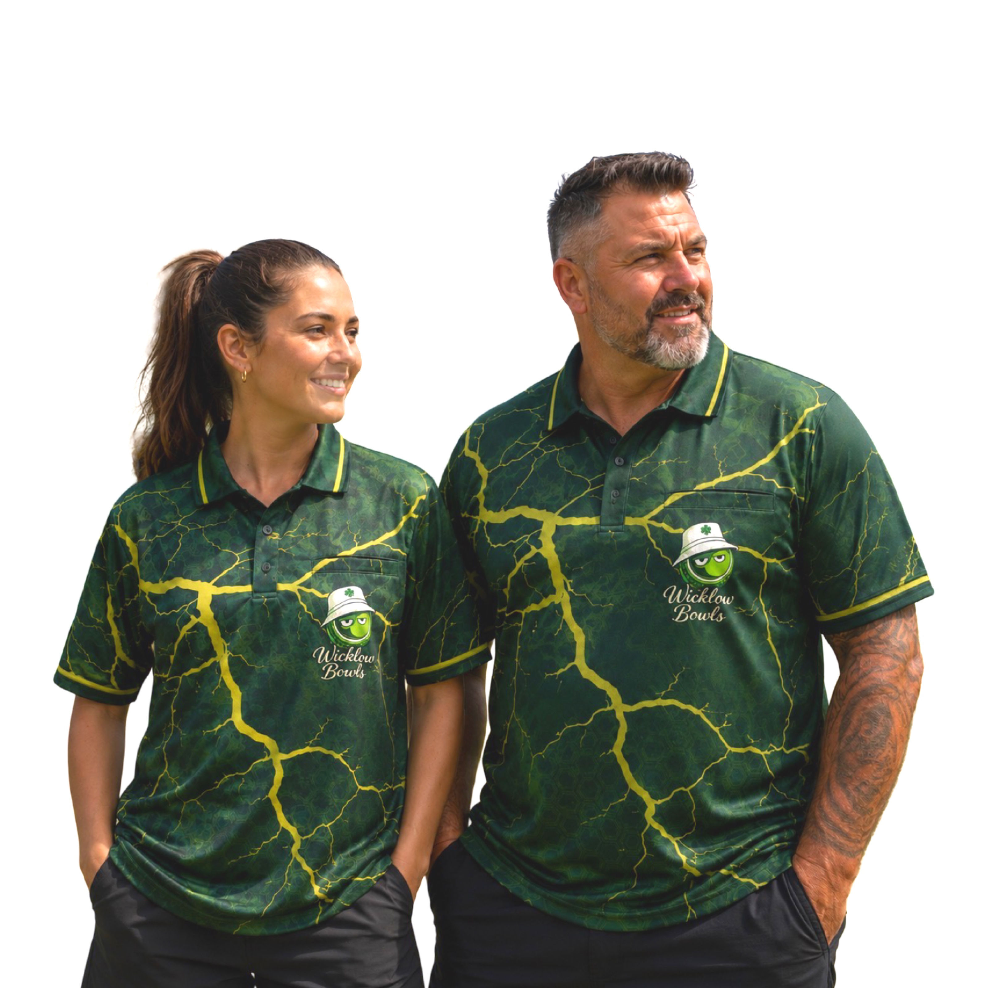 Greeno Lawn Bowls Polo Shirt | BA Approved Sublimated Men’s Wicklow Polo