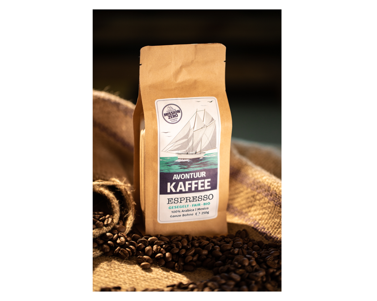 AVONTUUR Espresso Bohne Mexico – 500 g | Nachhaltig gesegelter Bio-Kaffee aus Me