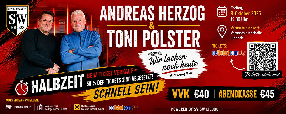 HALBZEIT - 50 % DER TICKETS 🎫 SIND ABGESETZT- SCHNELL SEIN UND TICKTS SICHERN