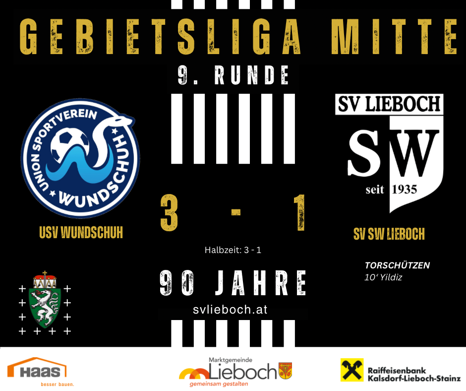 3:1 Auswärtsniederlage gegen USV Wundschuh