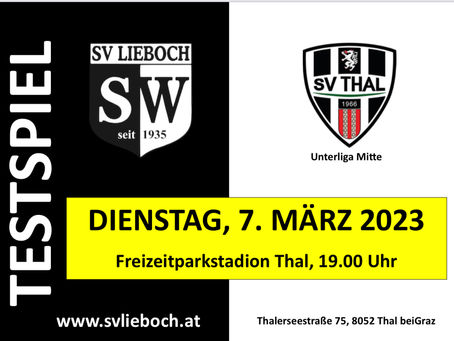TESTSPIEL #4 - SV THAL (Unterliga Mitte)