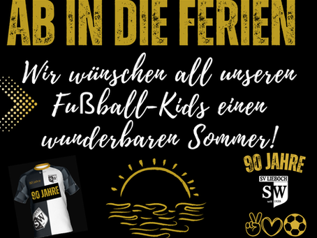 Schöne Ferien - bis zum Trainingsstart