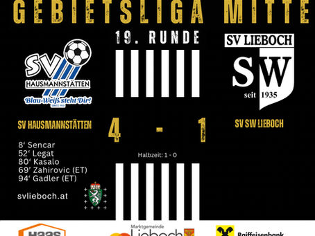 Endergebnis 19. Runde Gebietsliga Mitte 2025/2026