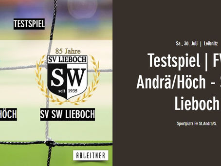 Letztes Testspiel gegen FV St. Andrä/Höch